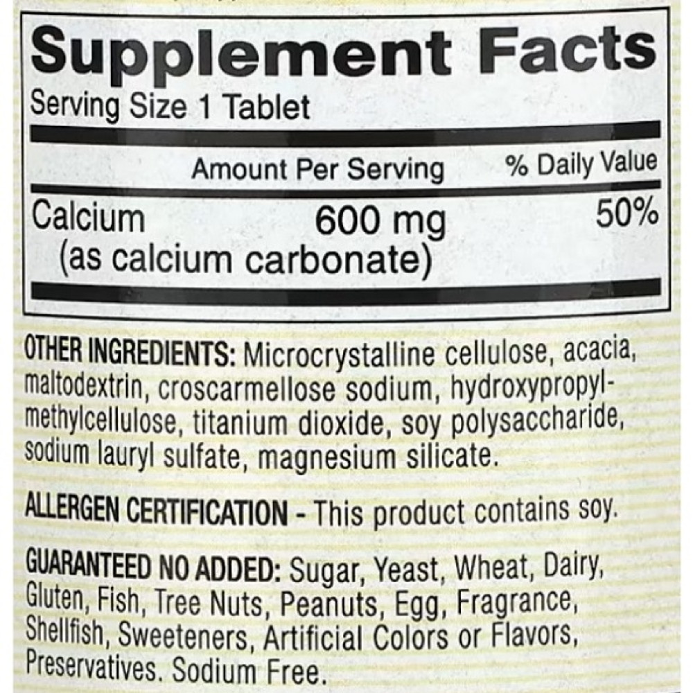 Мікроелемент Кальцій Mason Natural Calcium 600 mg 100 Tabs