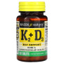 Вітамін K Mason Natural Vitamin K2 100 mcg Plus Vitamin D3 100 Tabs