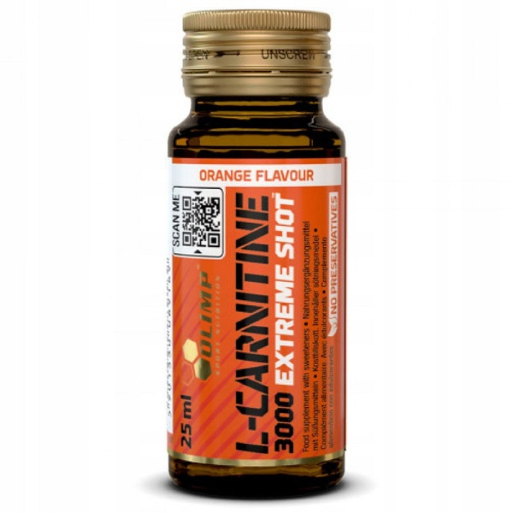 Жироспалювач для спорту Olimp Nutrition L-Carnitine 3000 Extreme Shot СКЛО БЛОК 9 х 25 ml Orange