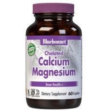 Мультимінеральний комплекс Bluebonnet Nutrition Albion Chelated Calcium Magnesium 60 Caplets