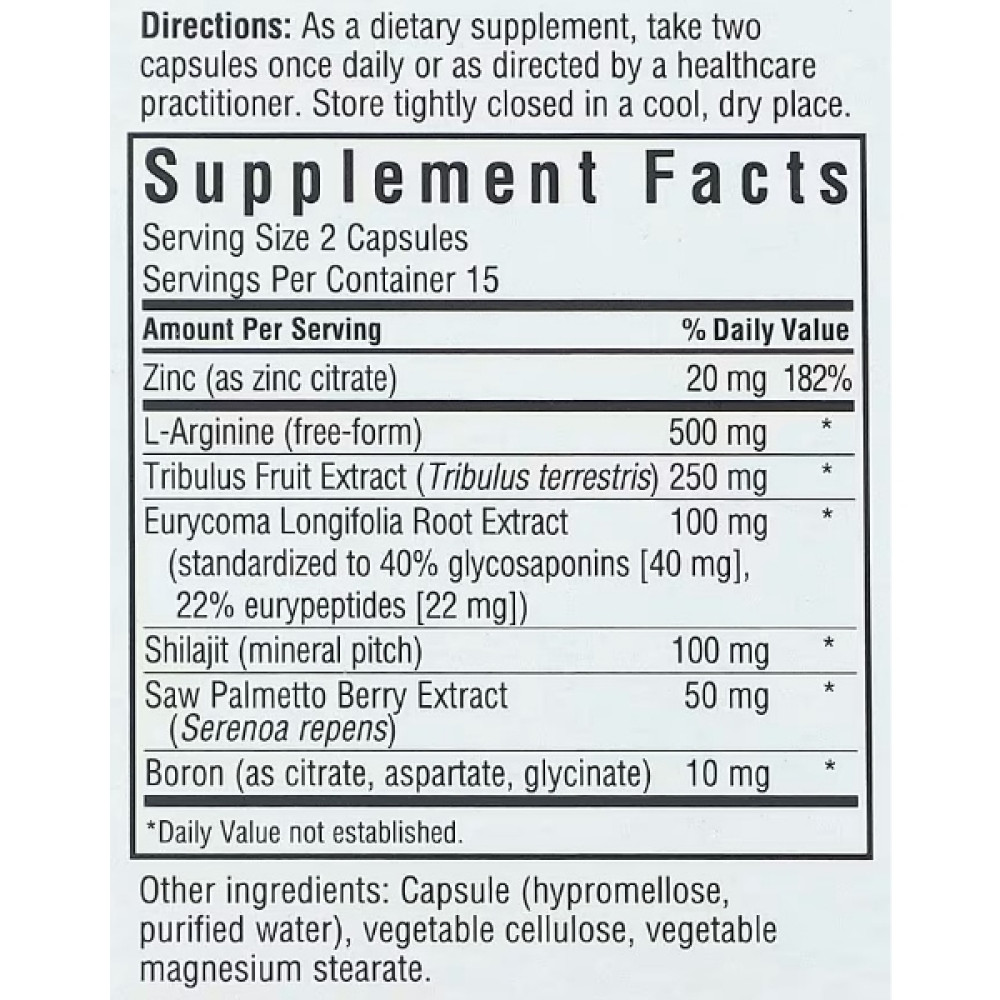 Тестостероновий комплекс Bluebonnet Nutrition Intimate Essentials For Him Testosterone & Libido Boost 30 Veg Caps