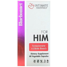 Тестостероновий комплекс Bluebonnet Nutrition Intimate Essentials For Him Testosterone & Libido Boost 60 Veg Caps