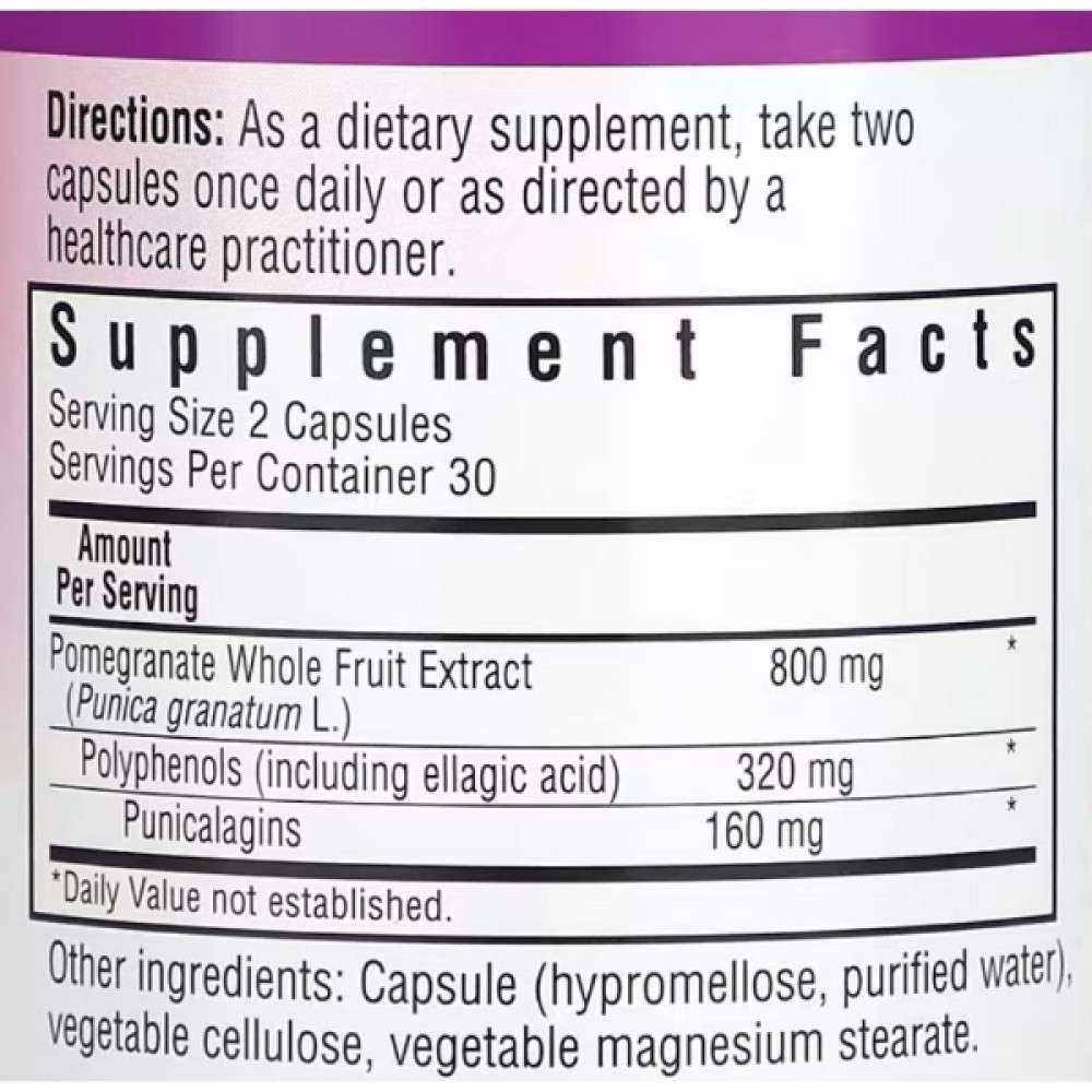 Антиоксидант Bluebonnet Nutrition Super Fruit Pomegranate Extract 60 Veg Caps