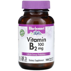 Рібофлавін Bluebonnet Nutrition Vitamin B2 100 mg 100 Caps