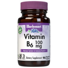 Пірідоксин Bluebonnet Nutrition Vitamin B6 100 mg 90 Veg Caps