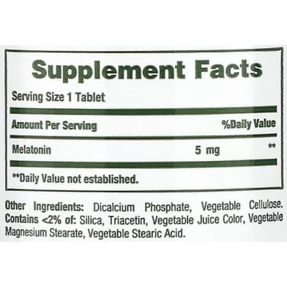 Мелатонін для сну Nature's Bounty Melatonin 5 mg Dual Spectrum 60 Tabs