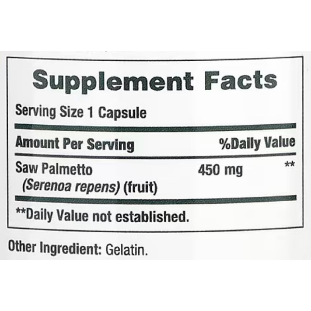 Екстракти ягід сереноа Nature's Bounty Saw Palmetto 250 Caps