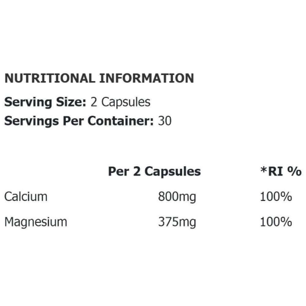 Мультимінерали для спорту Applied Nutrition Calcium Magnesium 60 Caps