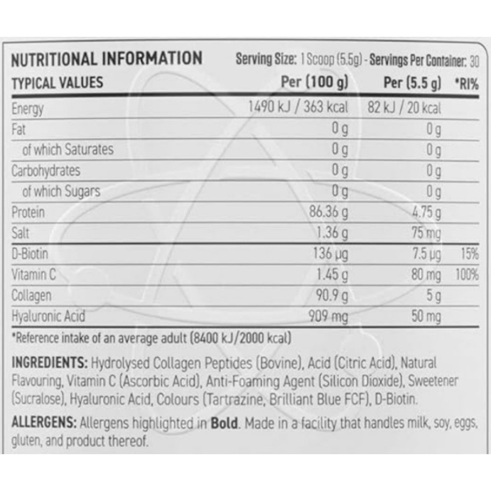 Хондропротектор (для спорту) Applied Nutrition Collagen 165 g /30 servings/ Citrus