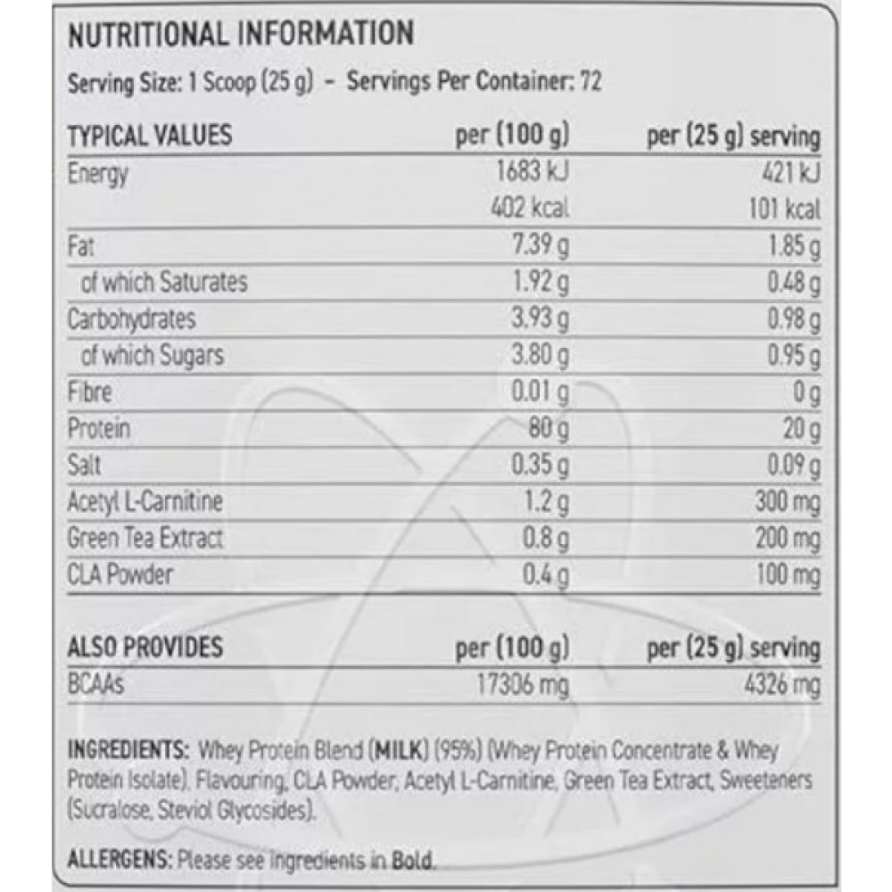 Протеїн Applied Nutrition Diet Whey 1800 g /72 servings/ Vanilla