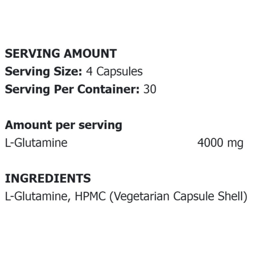 Протеїн Applied Nutrition Glutamine 4K 120 Caps