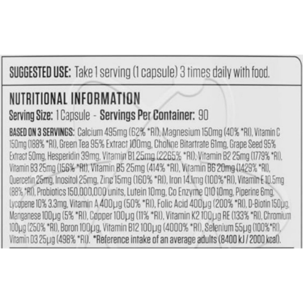 Вітамінно-мінеральний комплекс для спорту Applied Nutrition Multi-Vitamin Complex 90 Caps