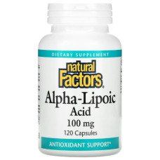 Альфа-ліпоєва кислота Natural Factors Alpha-Lipoic Acid 100 mg 120 Caps