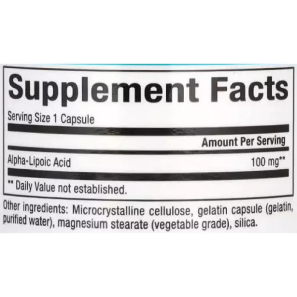 Альфа-ліпоєва кислота Natural Factors Alpha-Lipoic Acid 100 mg 60 Caps