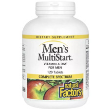 Вітамінно-мінеральний комплекс для чоловіків Natural Factors Men's MultiStart Vitamin A Day for Men 120 Tabs Вітамінно-мінеральний комплекс для чоловіків Natural Factors Men's MultiStart Vitamin A Day for Men 120 Tabs