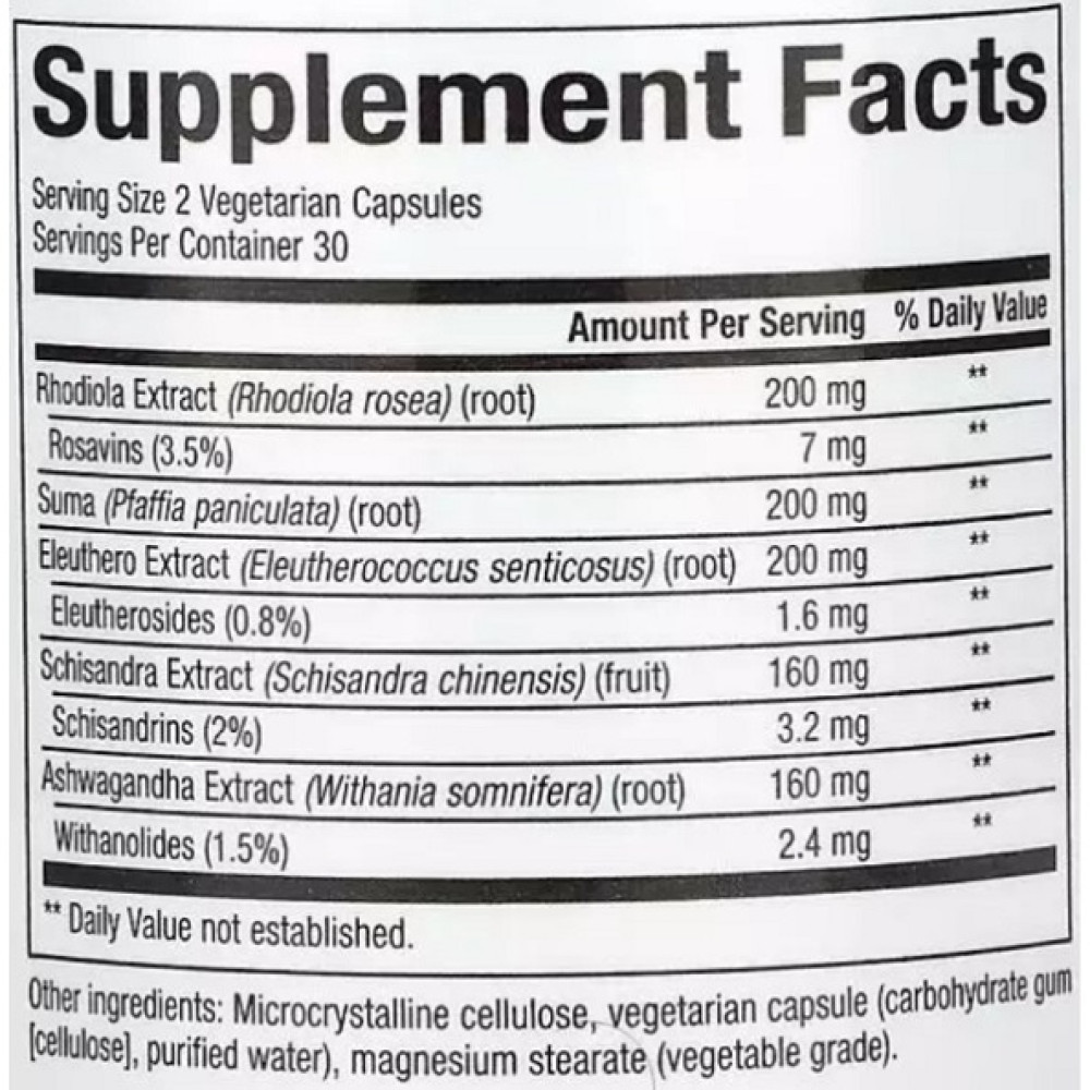 Комплекс для профілактики гормонального балансу Natural Factors WomenSense AdrenaSense 60 Veg Caps
