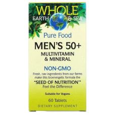 Вітамінно-мінеральний комплекс для чоловіків Natural Factors Whole Earth & Sea Men's 50+ 60 Tabs Вітамінно-мінеральний комплекс для чоловіків Natural Factors Whole Earth & Sea Men's 50+ 60 Tabs