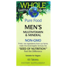 Вітамінно-мінеральний комплекс для чоловіків Natural Factors Whole Earth & Sea Men's Multivitamin & Mineral 60 Tabs Вітамінно-мінеральний комплекс для чоловіків Natural Factors Whole Earth & Sea Men's Multivitamin & Mineral 60 Tabs