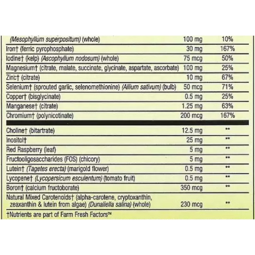 Вітаміни для вагітних Natural Factors Whole Earth & Sea Women's Prenatal Multivitamin & Mineral 60 Tabs