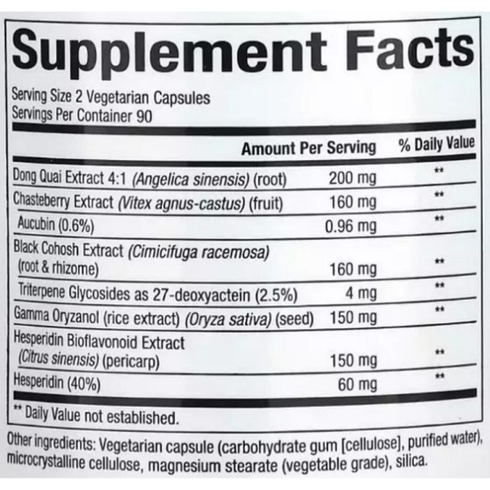 Комплекс при менопаузі Natural Factors WomenSense MenoSense Menopause Formula 180 Veg Caps