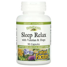 Комплекс для сну Natural Factors Herbal Factors Sleep Relax with Valerian & Hops 90 Caps