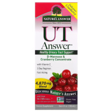 Урологічний препарат Nature's Answer D-Mannose & Cranberry Concentrate 4870 mg 120 ml /8 servings/