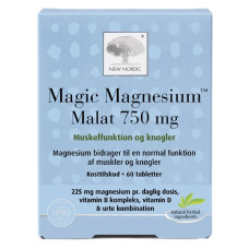 Мікроелемент Магній New Nordic Magic Magnesium Malat 750 mg 60 Tabs