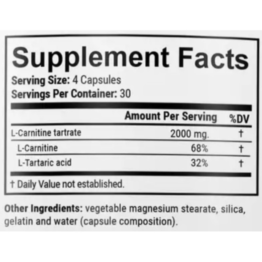 Карнітін En`vie Lab L-Carnitine 2000 120 Caps