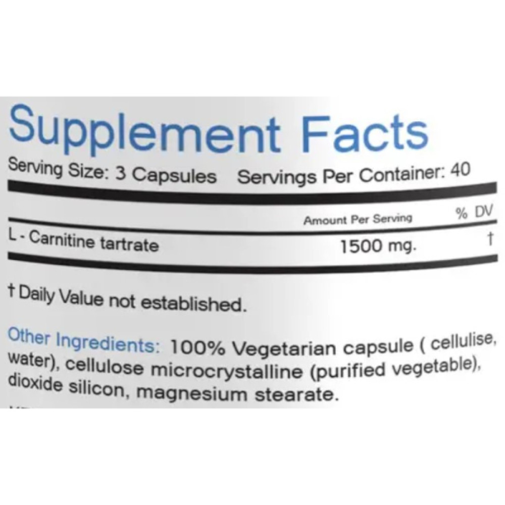 Карнітін Bionic Formula L-Carnitine 1500 mg 120 Caps