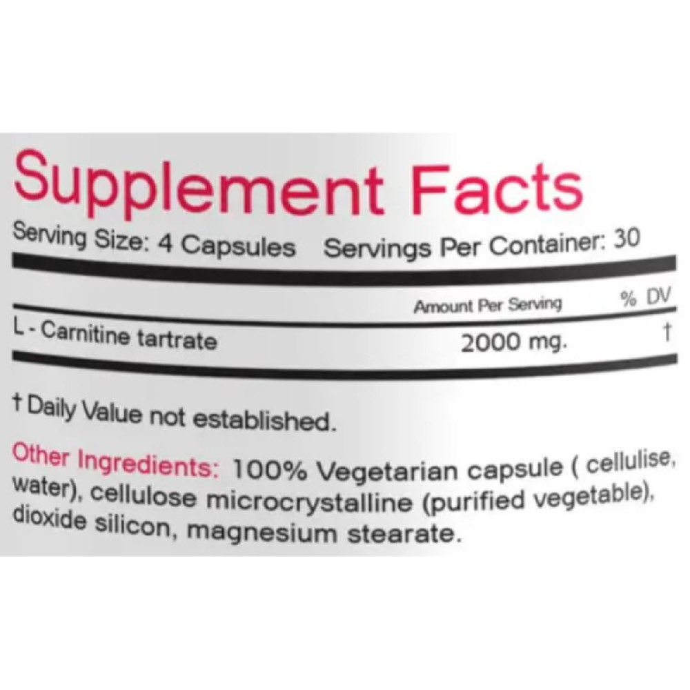 Карнітін Bionic Formula L-Carnitine 2000 mg 120 Caps