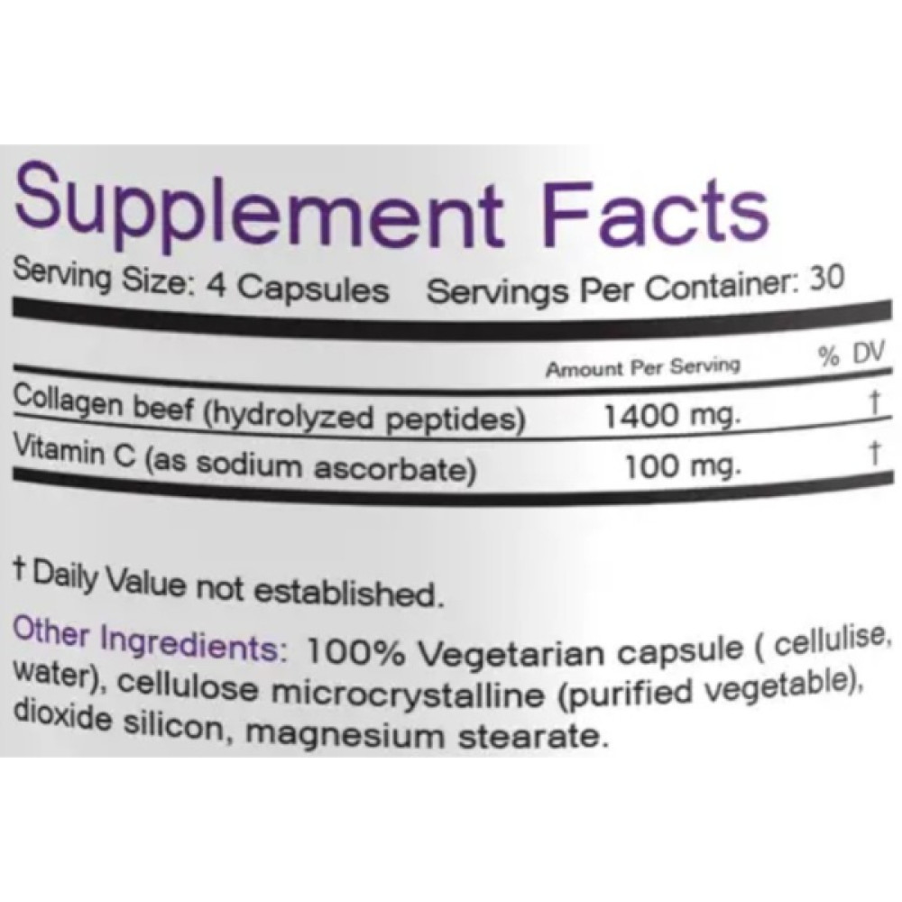 Колаген Bionic Formula Collagen Beef & Vitamin C 120 Caps