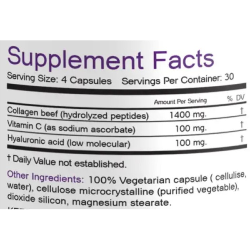 Колаген Bionic Formula Collagen Beef & Hyaluronic Acid 120 Caps