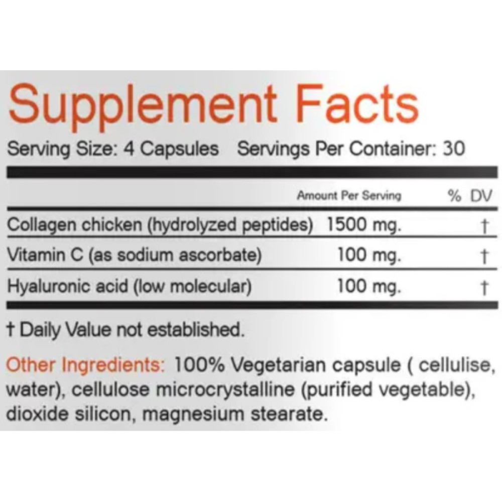 Колаген Bionic Formula Collagen Chicken & Hyaluronic Acid 120 Caps
