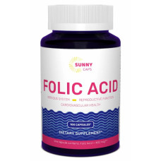 Фолієва кислота Sunny Caps Folic Acid 400 mcg 100 Caps