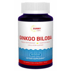 Гінкго Білоба Sunny Caps Ginkgo Biloba 20 mg 100 Caps