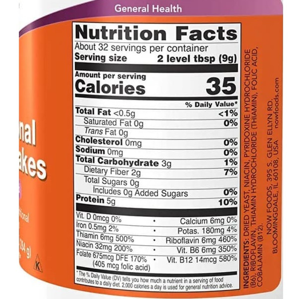 Пивні дріжджі NOW Foods Nutritional Yeast Flakes 284 g /32 servings/