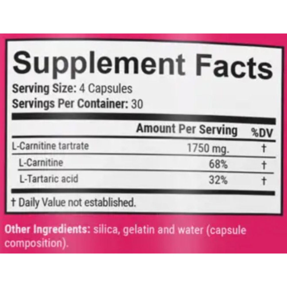 Жироспалювач для спорту GARO Nutrition L-Carnitine 1750 mg 120 Caps