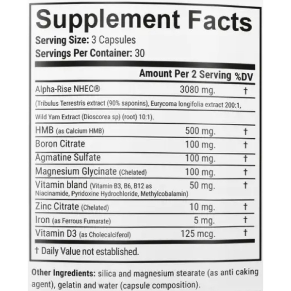 Комплексний тестостероновий препарат GARO Nutrition Alpha Test 2000 mg 90 Caps