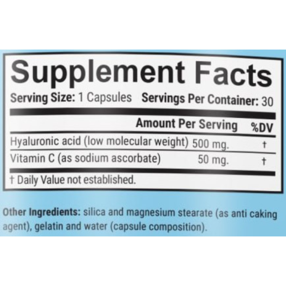 Хондропротектор (для спорту) GARO Nutrition Hyaluronic Acid 500 mg 30 Caps