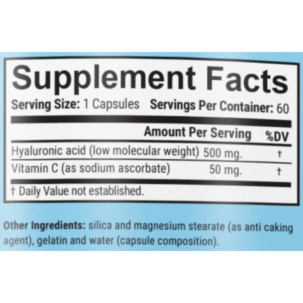 Хондропротектор (для спорту) GARO Nutrition Hyaluronic Acid 500 mg 60 Caps