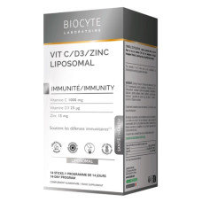 Вітамінно-мінеральний комплекс Biocyte VITAMINE C-D3-Zink Liposomal 14 sticks Pineapple Вітамінно-мінеральний комплекс Biocyte VITAMINE C-D3-Zink Liposomal 14 sticks Pineapple