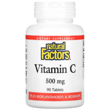 Вітамін C Natural Factors Vitamin C 500 mg 90 Tabs