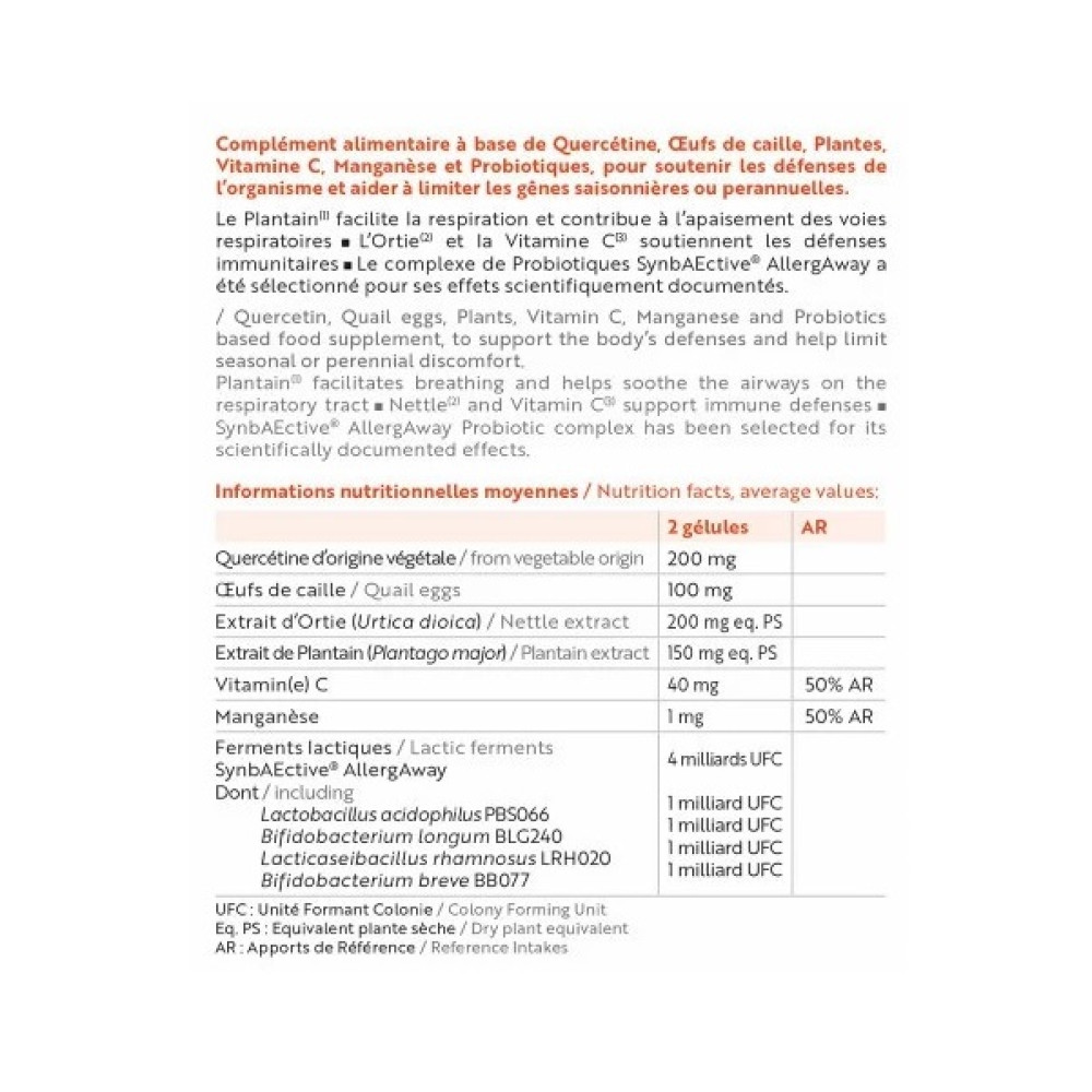 Протиалергічний комплекс INELDEA SANTE NATURELLE Allerbiol 60 Caps