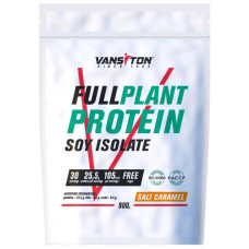 Протеїн Vansiton Full Plant Protein Soy Isolate 900 g /30 servings/ Salt Caramel