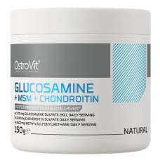 Хондропротектор (для спорту) OstroVit Glucosamine+MSM+Chondroitin Powder 150 g /60 servings/ Natural