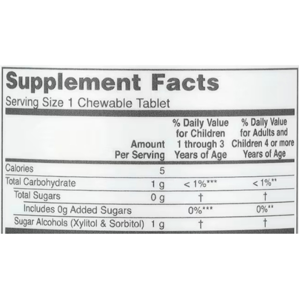 Пробіотик Protocol for Life Balance Chewable Probiotic, For Children and Adults, 2 Billion 90 Chewables