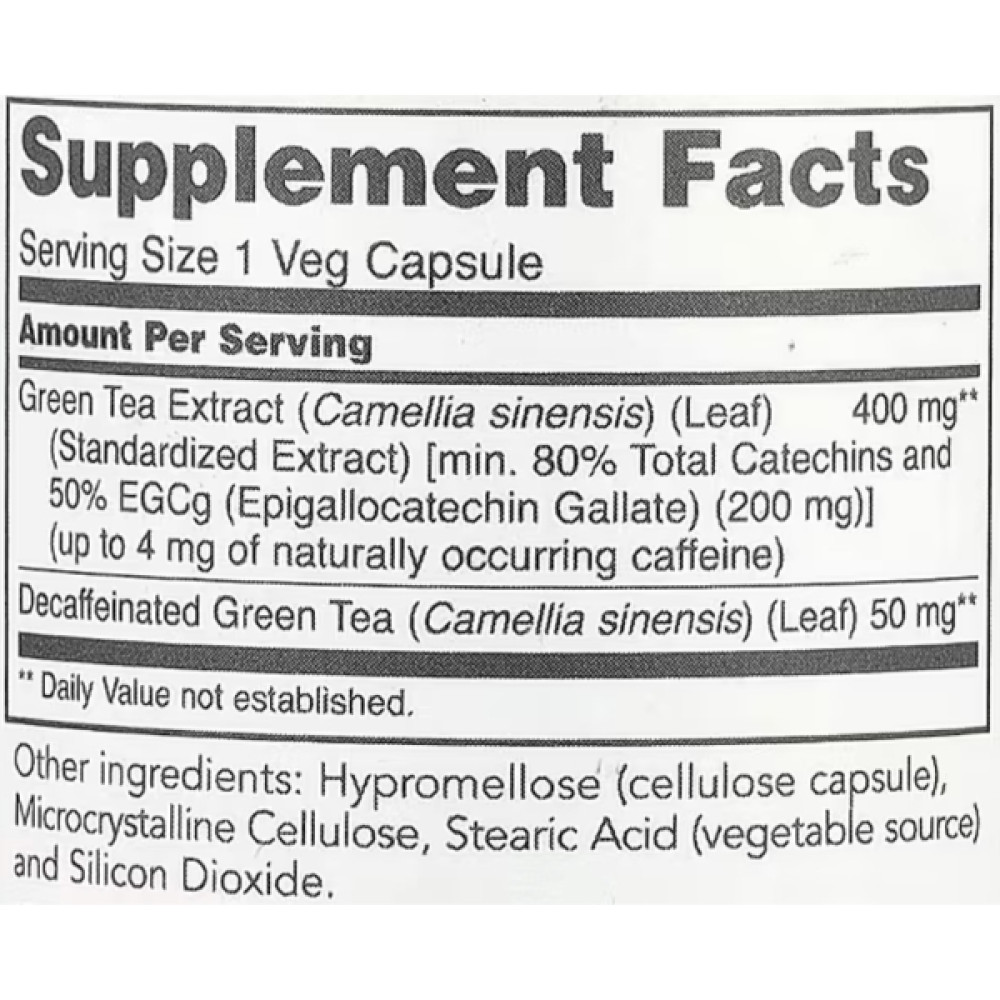 Зелений чай Protocol for Life Balance EGCg Green Tea Extract 200 mg 90 Veg Caps