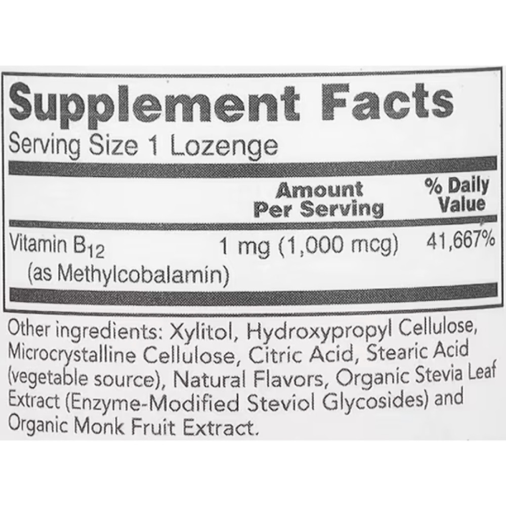 Вітамін Б12 Protocol for Life Balance Methyl B12 1000 mcg 100 Lozenges