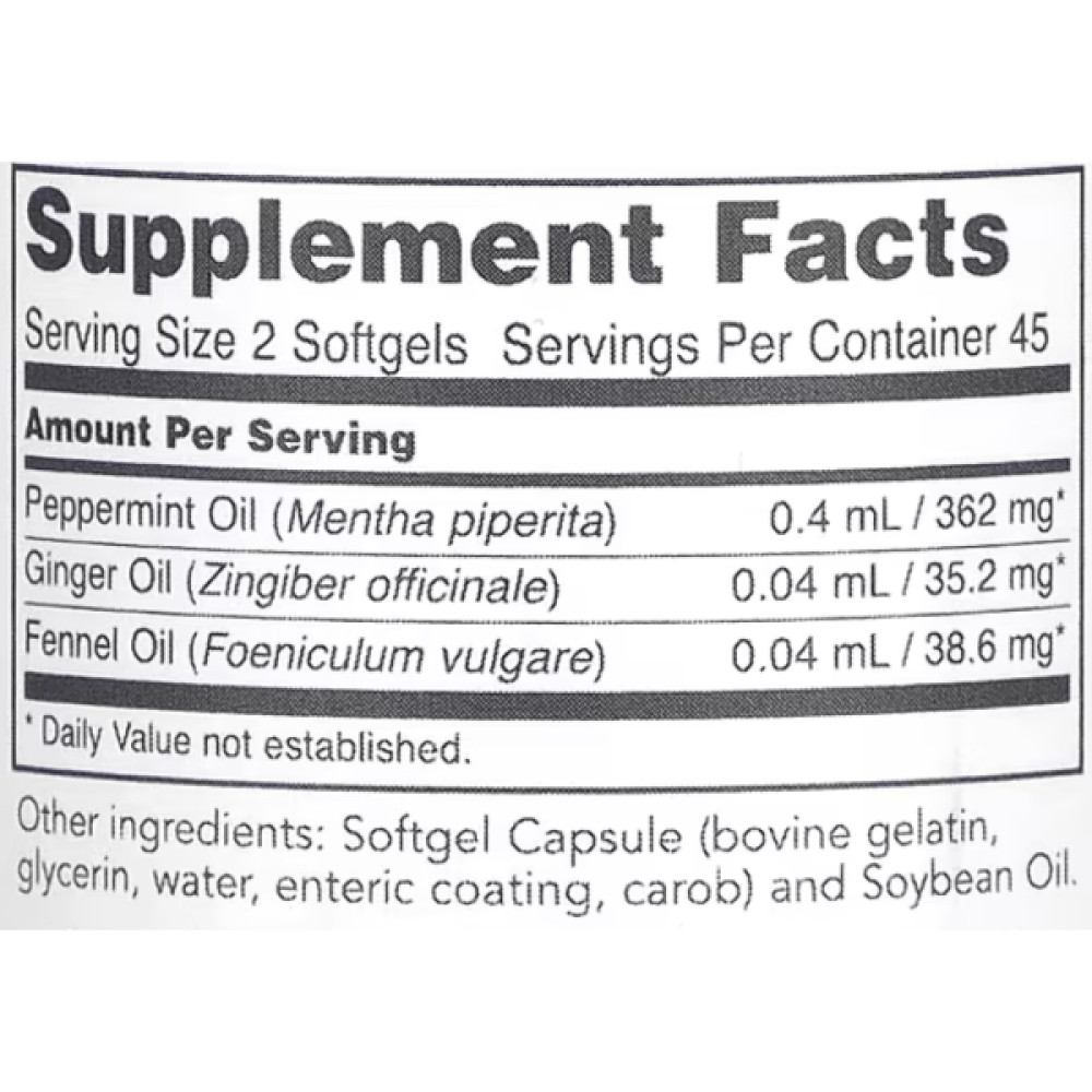 Комплекс для травлення Protocol for Life Balance Peppermint Oil G.I. 90 Softgels