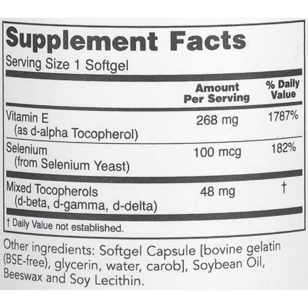 Вітамін E Protocol for Life Balance E-400 120 Softgels